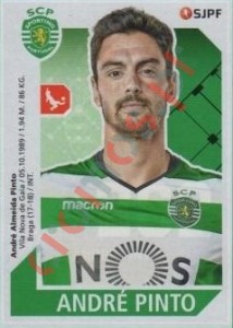 262 André Pinto – Futebol 2017-2018 Panini