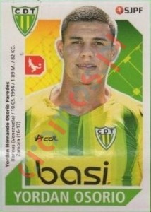 277 Yordan Osorio – Futebol 2017-2018 Panini
