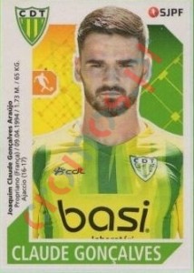 282 Claude Gonçalves – Futebol 2017-2018 Panini