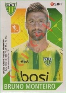 284 Bruno Monteiro – Futebol 2017-2018 Panini