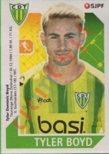 286 Tyler Boyd – Futebol 2017-2018 Panini
