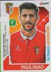 376 Paulinho – Futebol 2017-2018 Panini