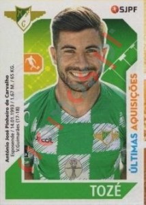 381 Tozé – Futebol 2017-2018 Panini