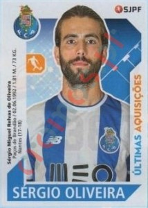 387 Sérgio Oliveira – Futebol 2017-2018 Panini