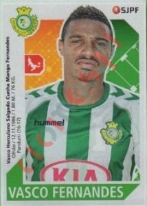 312 Vasco Fernandes – Futebol 2017-2018 Panini