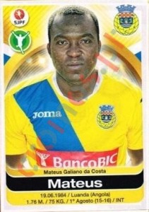 14 Mateus – Futebol 2016-2017 Panini