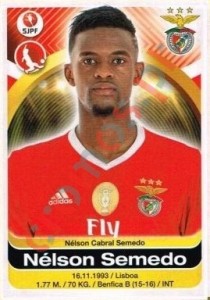 38 Nelson Semedo – Futebol 2016-2017 Panini