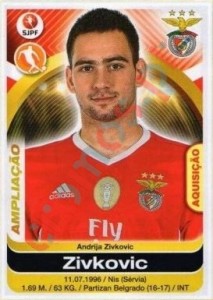 47bis Andrija Zivkovic – Futebol 2016-2017 Panini