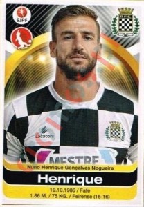 72 Henrique – Futebol 2016-2017 Panini