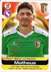 101 Matheus – Futebol 2016-2017 Panini