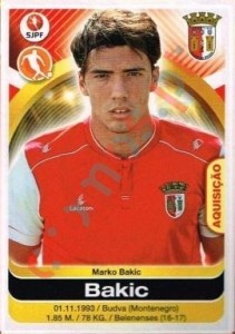 93 Bakic – Futebol 2016-2017 Panini