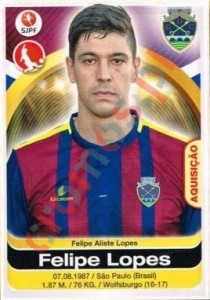 106 Felipe Lopes – Futebol 2016-2017 Panini