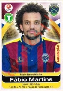 115 Fabio Martins – Futebol 2016-2017 Panini
