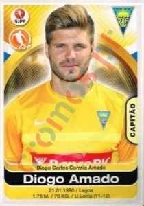 127 Diogo Amado – Futebol 2016-2017 Panini