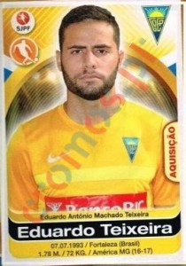 128 Eduardo Teixeira – Futebol 2016-2017 Panini
