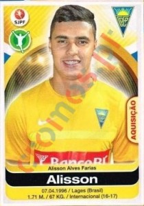 133 Alisson – Futebol 2016-2017 Panini
