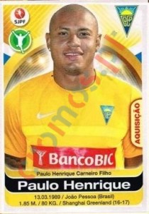 134 Paulo Henrique – Futebol 2016-2017 Panini