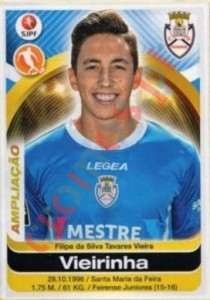 147bis Vieirinha – Futebol 2016-2017 Panini
