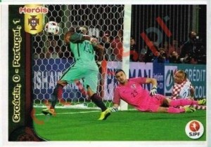 374 Croacia, 0 – Portugal, 1 – Futebol 2016-2017 Panini