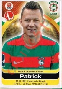 155 Patrick – Futebol 2016-2017 Panini