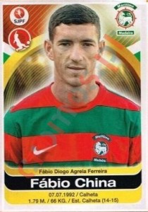 160 Fabio China – Futebol 2016-2017 Panini