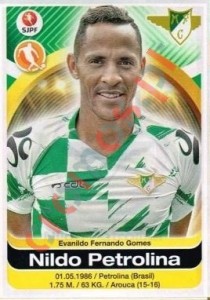 180 Nildo Petrolina – Futebol 2016-2017 Panini