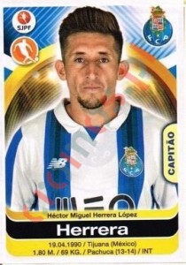 250 Hector Herrera – Futebol 2016-2017 Panini