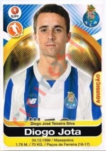 254 Diogo Jota – Futebol 2016-2017 Panini