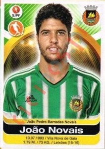 281 Joao Novais – Futebol 2016-2017 Panini