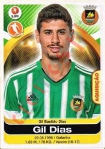 282 Gil Dias – Futebol 2016-2017 Panini