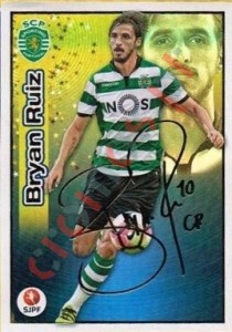 207 Bryan Ruiz (Sporting) – Futebol 2016-2017 Panini