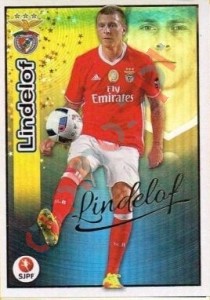 213 Victor Lindelof (Benfica) – Futebol 2016-2017 Panini