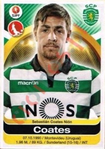 291 Sebastián Coates – Futebol 2016-2017 Panini
