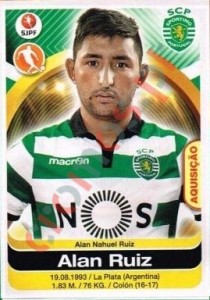 302 Alan Ruiz – Futebol 2016-2017 Panini