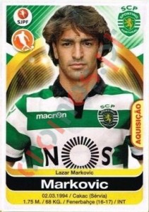 304 Lazar Markovic – Futebol 2016-2017 Panini