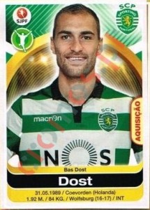 308 Bas Dost – Futebol 2016-2017 Panini