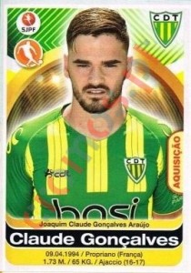 329 Claude Goncalves – Futebol 2016-2017 Panini