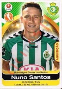 366 Nuno Santos – Futebol 2016-2017 Panini