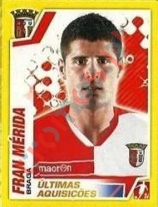 378 Fran Merida (Braga) – Futebol 2011-2012 Panini