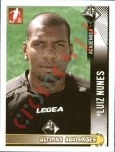 354 Luiz Nunes (Academica) – Futebol 2008-2009 Panini