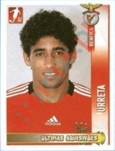359 Urreta (Benfica) – Futebol 2008-2009 Panini