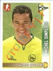 371 Michel Simplicio (Naval) – Futebol 2008-2009 Panini
