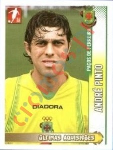 374 Andre Pinto (P.Ferreira) – Futebol 2008-2009 Panini