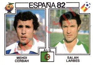 102 Mehdi Cerbah & Salah Larbes – FIFA World Cup Spain 1982 Panini