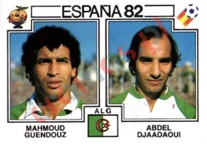 103 Mahmoud Guendouz & Abdel Djaadaoui – FIFA World Cup Spain 1982 Panini