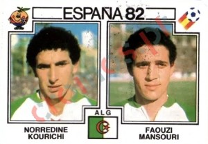 104 Norredine Kourichi & Faquzi Mansouri – FIFA World Cup Spain 1982 Panini