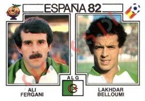 106 Ali Fergani & Lakhdar Belloumi – FIFA World Cup Spain 1982 Panini