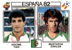 107 Hocine Yahi & Mustapha Dahleb – FIFA World Cup Spain 1982 Panini