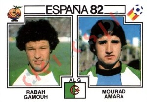 109 Rabah Gamouh & Mourad Amara – FIFA World Cup Spain 1982 Panini