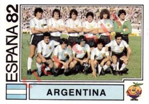 165 Argentina (team) – FIFA World Cup Spain 1982 Panini